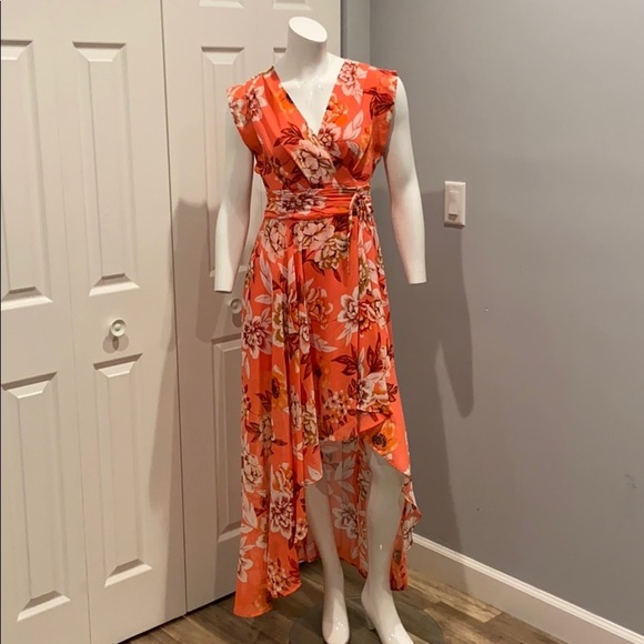 Eliza J Floral High-low Dress - Women's Size 0 - Picture 2 of 11